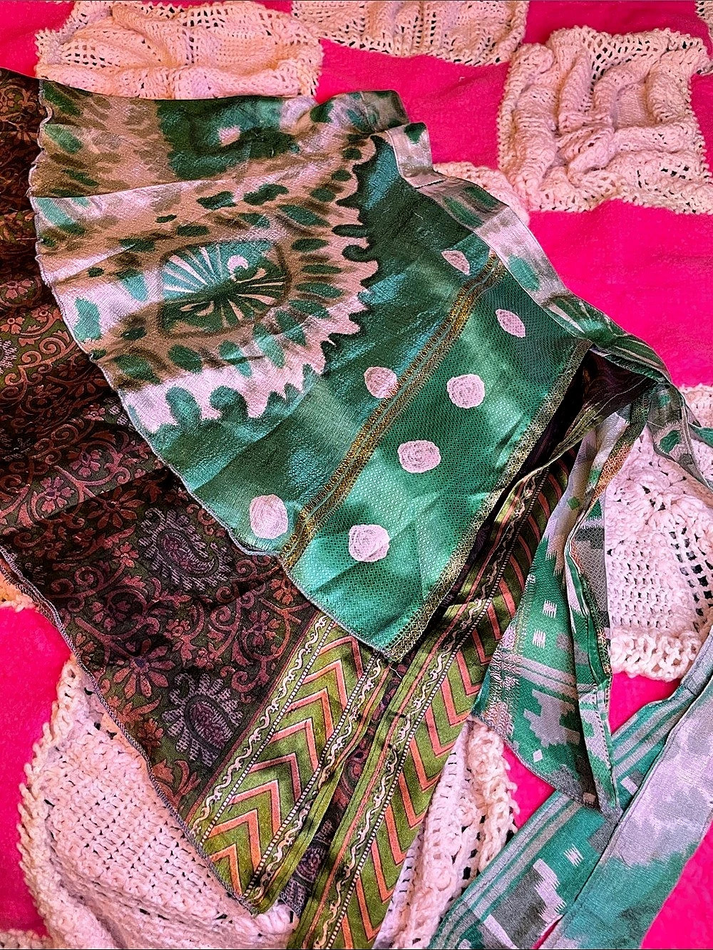 Reversible Green Earthbound Wrap Skirt